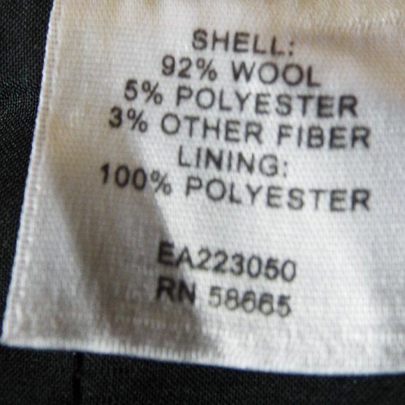 Nordstrom's Classiques Entier Wool Blend Black & White Tweed Pencil Skirt Size 2 - Picture 6 of 7